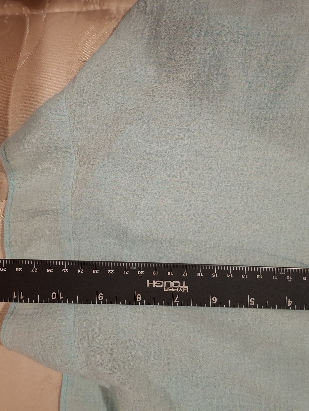 Light Blue Eyelet-Trim Sleep Chemise with Bow - Picture 6 of 10